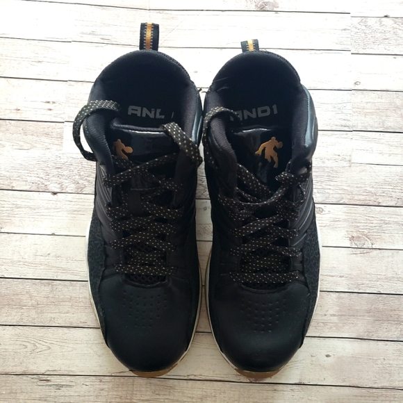 And1 black and white basketball shoes size 7 - Picture 7 of 9